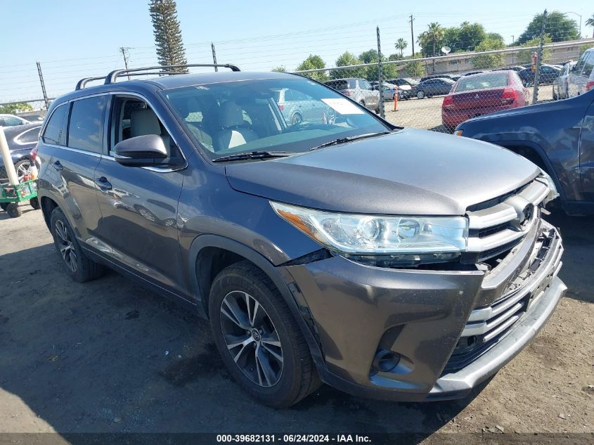 2018 Toyota Highlander Le VIN: 5TDZZRFH6JS239629 Lot: 39682131