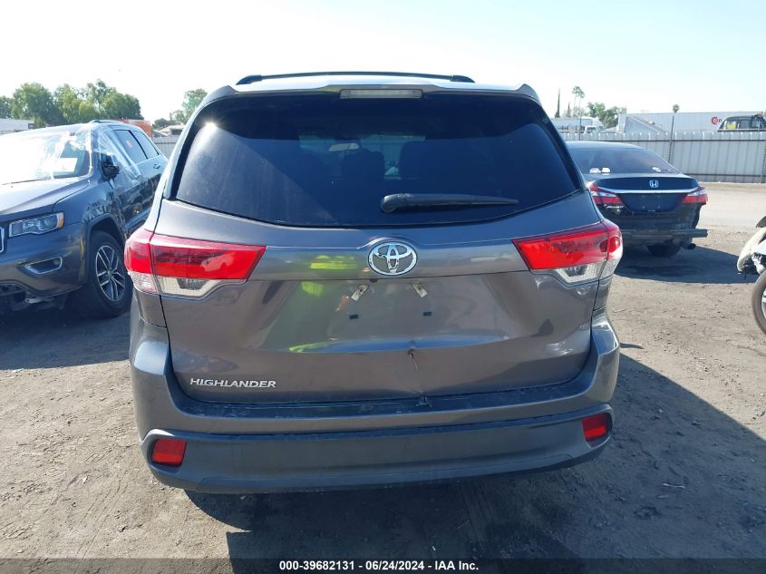 2018 Toyota Highlander Le VIN: 5TDZZRFH6JS239629 Lot: 39682131