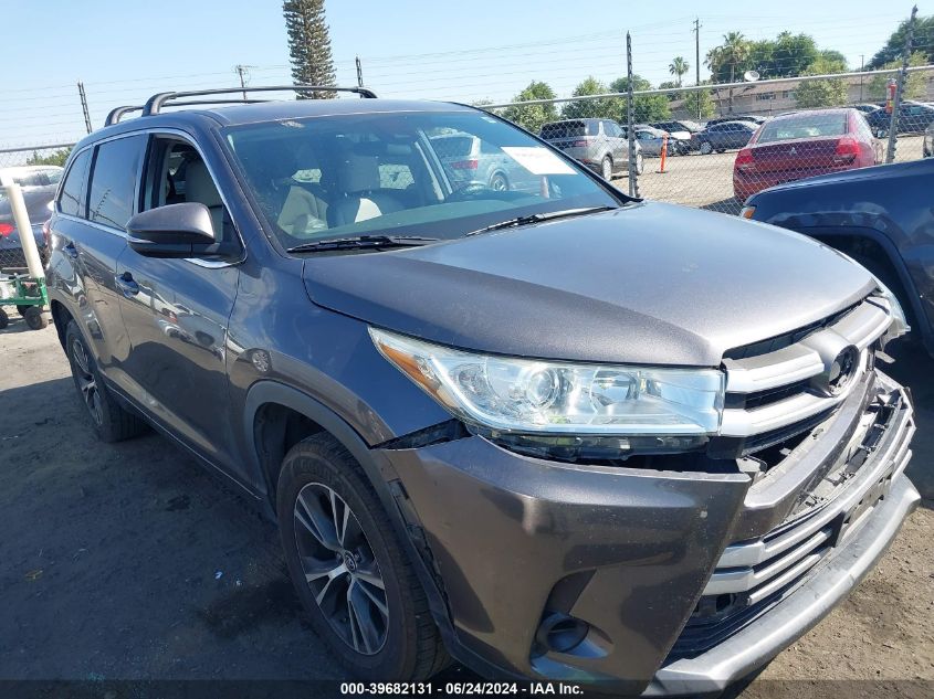 2018 TOYOTA HIGHLANDER LE/LE PLUS - 5TDZZRFH6JS239629