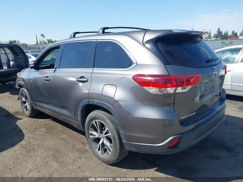 2018 Toyota Highlander Le VIN: 5TDZZRFH6JS239629 Lot: 39682131