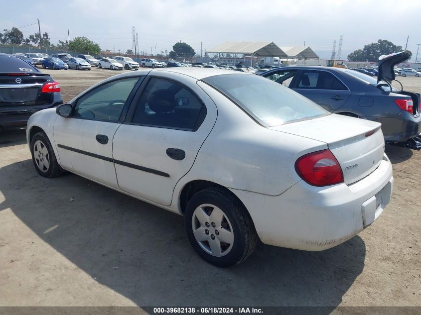 2003 Dodge Neon Se VIN: 1B3ES26C03D239351 Lot: 39682138