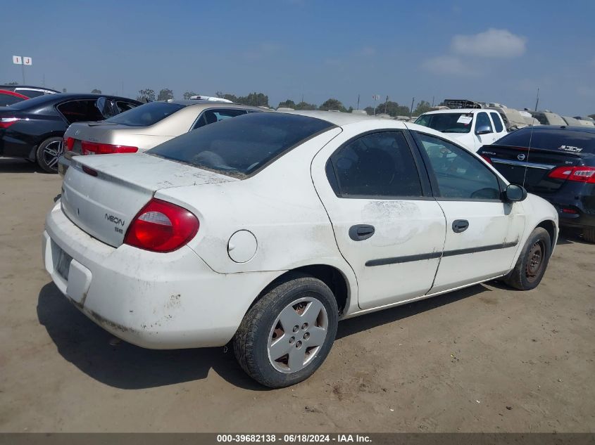 2003 Dodge Neon Se VIN: 1B3ES26C03D239351 Lot: 39682138