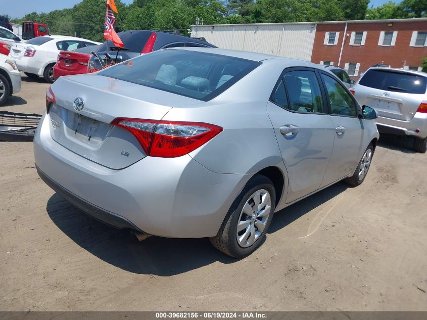 2015 Toyota Corolla Le VIN: 2T1BURHE9FC282428 Lot: 39682156