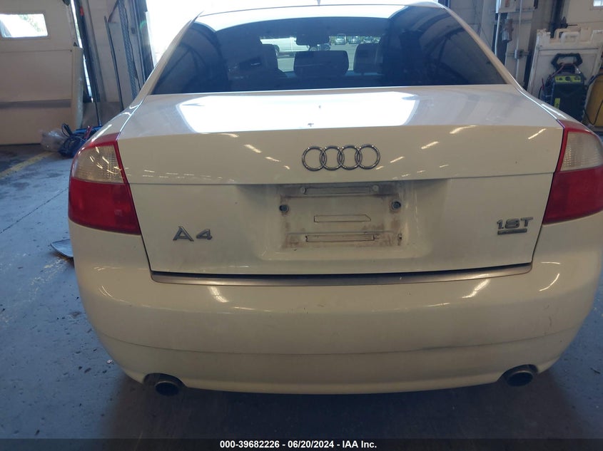 2005 Audi A4 1.8T Quattro/Special VIN: WAULC68EX5A079859 Lot: 39682226