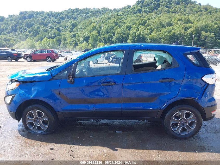 2022 Ford Ecosport S VIN: MAJ6S3FLXNC460365 Lot: 39682236