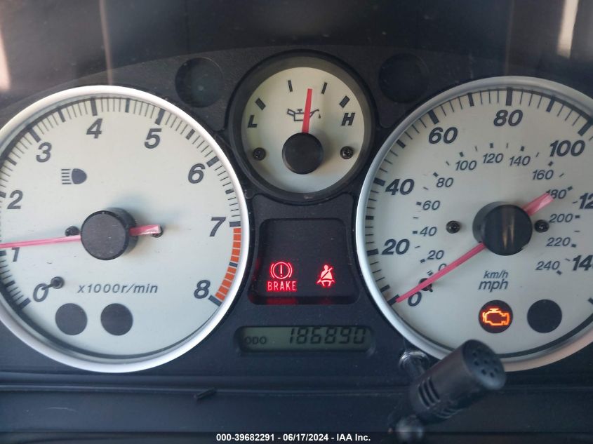 2003 Mazda Mx-5 Miata Cloth/Ls/Se/Shinsen VIN: JM1NB353X30313744 Lot: 39682291