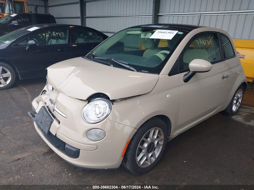 2012 Fiat 500 Pop VIN: 3C3CFFAR3CT383987 Lot: 39682304
