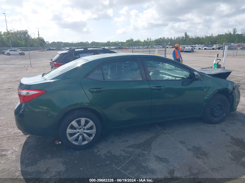 2016 Toyota Corolla L/Le/Le Pls/Prm/S/S Pls VIN: 2T1BURHE0GC626133 Lot: 39682326