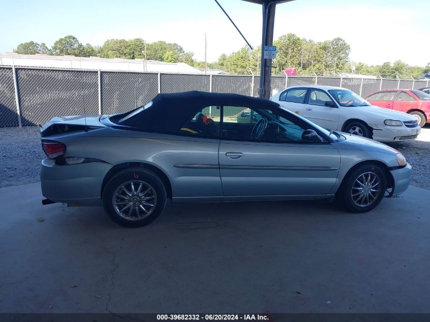 2002 Chrysler Sebring Limited VIN: 1C3EL65R72N206224 Lot: 39682332