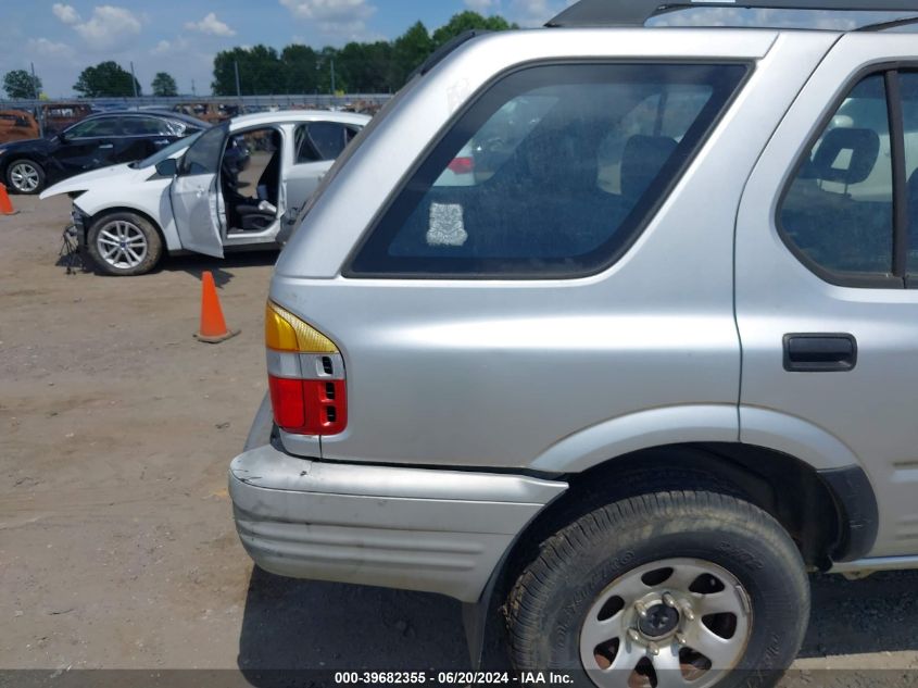 1999 Honda Passport Ex/Lx VIN: 4S6CK58W0X4422143 Lot: 39682355