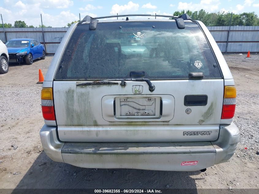 1999 Honda Passport Ex/Lx VIN: 4S6CK58W0X4422143 Lot: 39682355