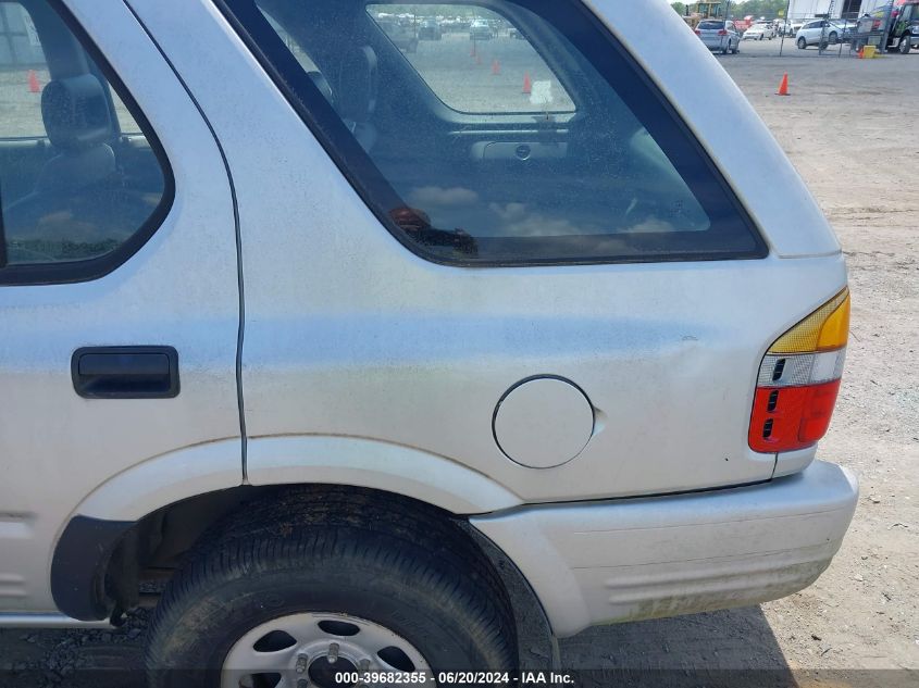 1999 Honda Passport Ex/Lx VIN: 4S6CK58W0X4422143 Lot: 39682355