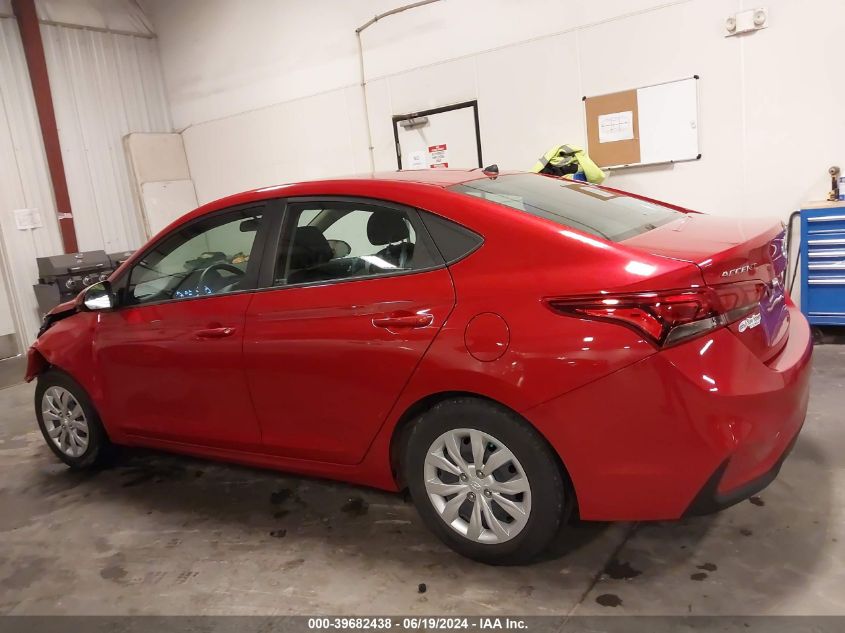 2022 Hyundai Accent Se VIN: 3KPC24A60NE167460 Lot: 39682438