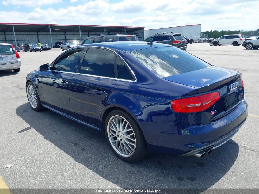 2013 Audi S4 3.0T Premium Plus VIN: WAUBGAFLXDA153803 Lot: 39682453