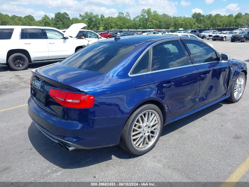 2013 Audi S4 3.0T Premium Plus VIN: WAUBGAFLXDA153803 Lot: 39682453