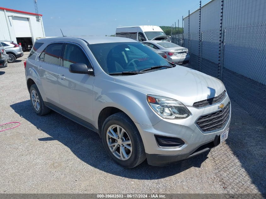 2017 Chevrolet Equinox Ls VIN: 2GNFLEEK6H6324203 Lot: 39682503