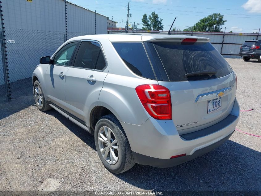 2017 Chevrolet Equinox Ls VIN: 2GNFLEEK6H6324203 Lot: 39682503