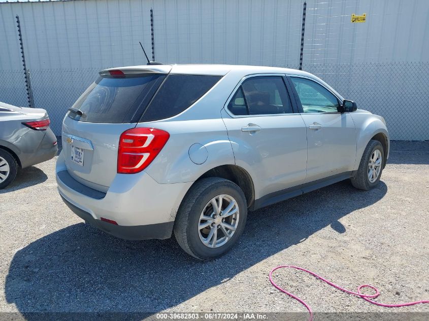 2017 Chevrolet Equinox Ls VIN: 2GNFLEEK6H6324203 Lot: 39682503