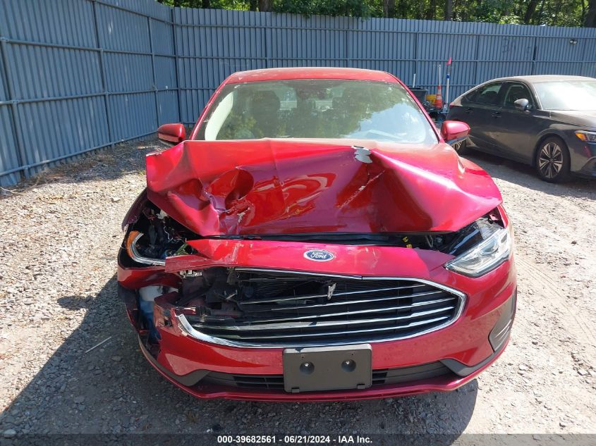 2019 Ford Fusion Se VIN: 3FA6P0HD2KR245548 Lot: 39682561