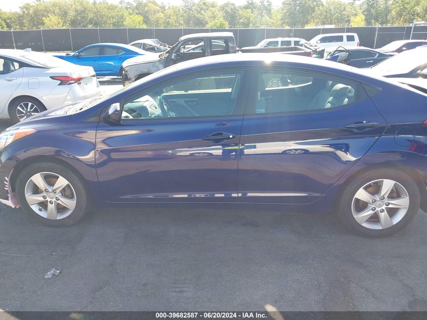 2012 Hyundai Elantra Gls VIN: 5NPDH4AEXCH069281 Lot: 39682587