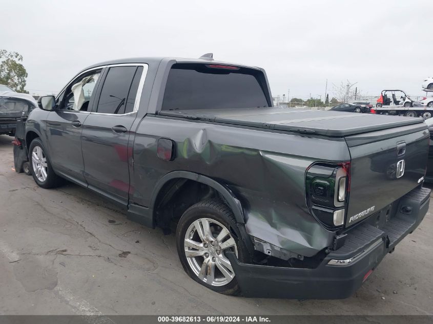 2017 Honda Ridgeline Rt VIN: 5FPYK3F29HB020307 Lot: 39682613