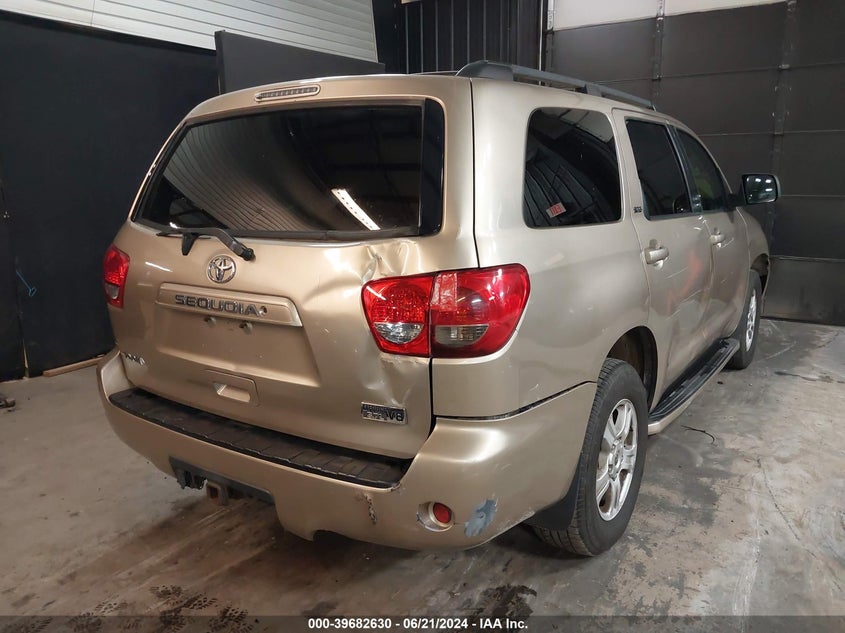 2008 Toyota Sequoia Sr5 5.7L V8 VIN: 5TDBY64A08S003349 Lot: 39682630