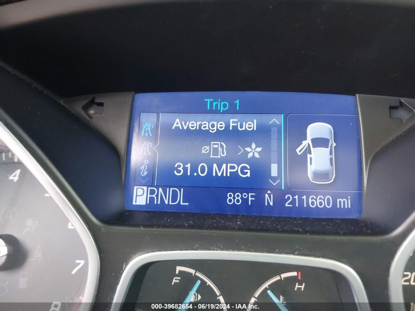 2012 Ford Focus Se VIN: 1FAHP3F21CL433344 Lot: 39682654