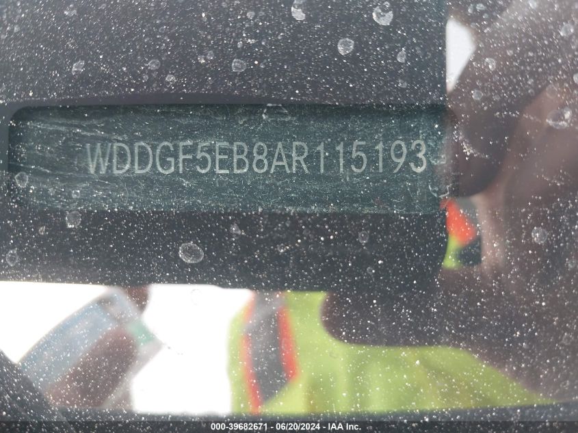 2010 Mercedes-Benz C 300 Luxury/Sport VIN: WDDGF5EB8AR115193 Lot: 39682671