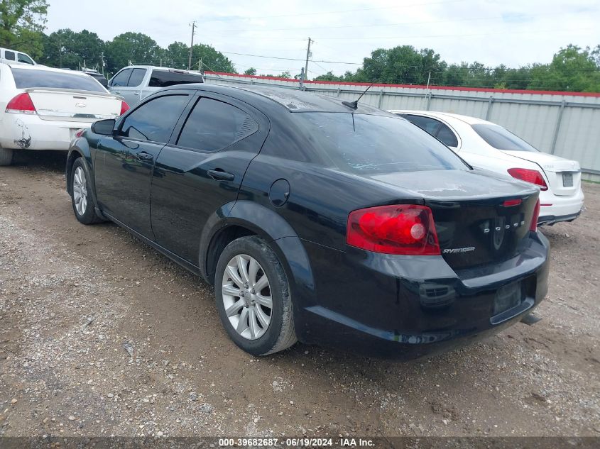 2014 Dodge Avenger Se VIN: 1C3CDZAB4EN160323 Lot: 39682687