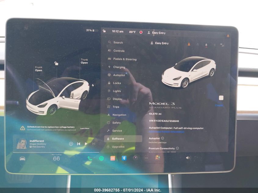 2020 TESLA MODEL 3 STANDARD RANGE PLUS REAR-WHEEL DRIVE/STANDARD RANGE REAR-WHEEL DRIVE - 5YJ3E1EA0LF658946