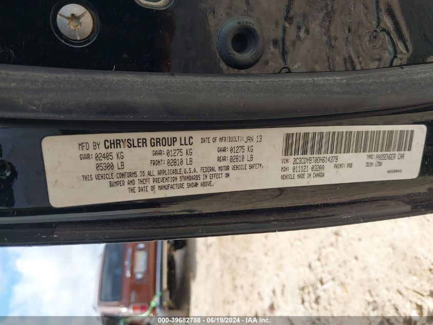 2013 Dodge Challenger R/T VIN: 2C3CDYBT0DH614379 Lot: 39682788