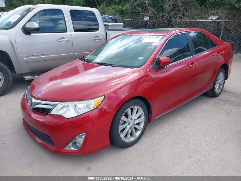 2012 Toyota Camry Xle VIN: 4T1BF1FK8CU604832 Lot: 39682792