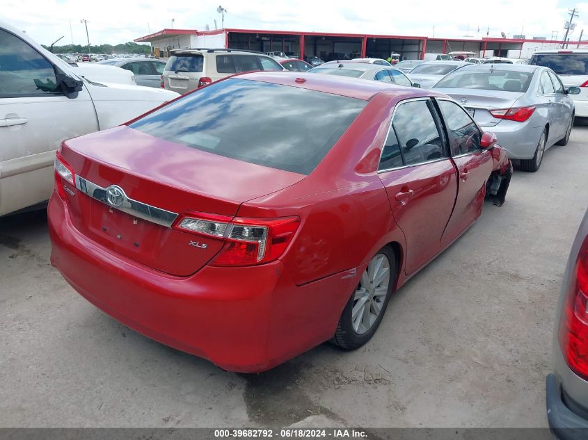 2012 Toyota Camry Xle VIN: 4T1BF1FK8CU604832 Lot: 39682792