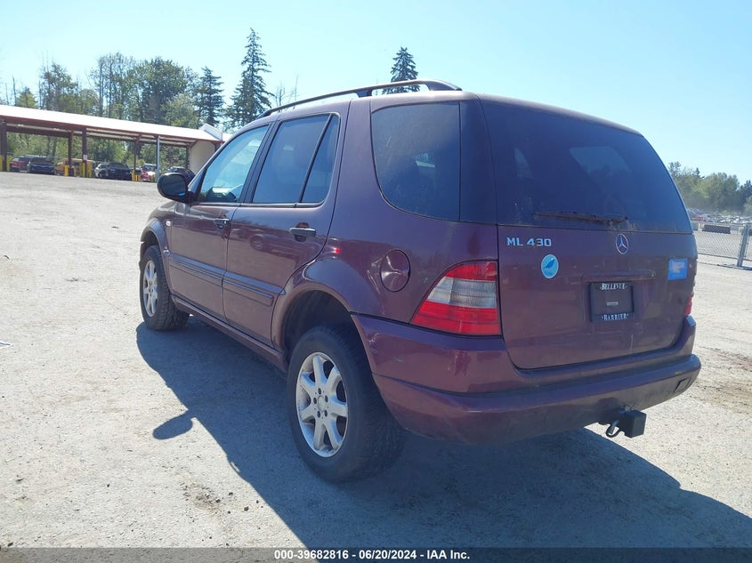 1999 Mercedes-Benz Ml 430 VIN: 4JGAB72E8XA078798 Lot: 39682816