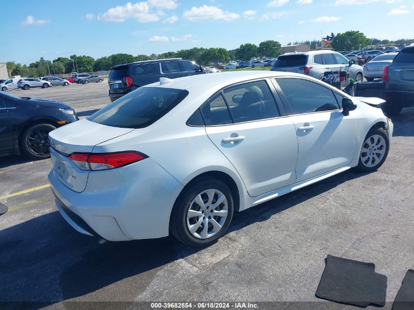 VIN JTDEPMAE9NJ194287 2022 TOYOTA COROLLA LE