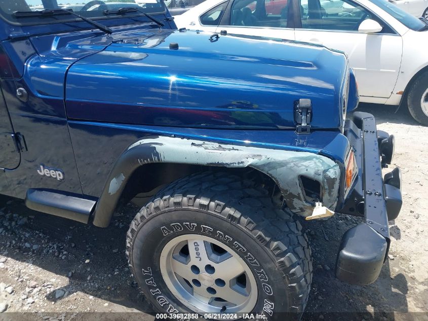 2000 Jeep Wrangler Se VIN: 1J4FA29P6YP765813 Lot: 39682858