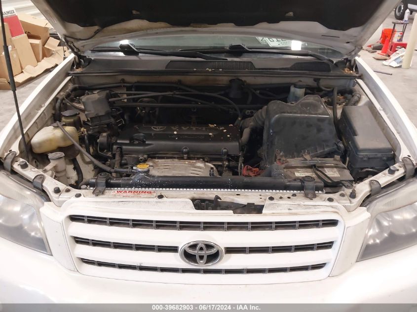 2001 Toyota Highlander VIN: JTEHD21A610001466 Lot: 39682903