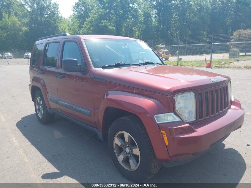 2008 Jeep Liberty Sport VIN: 1J8GN28K28W287926 Lot: 39682912