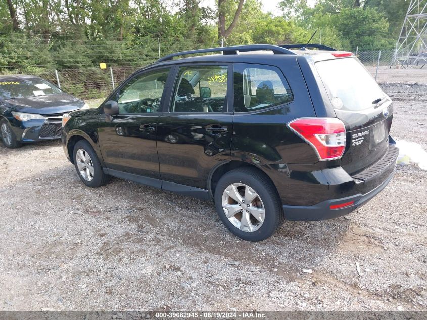 2015 Subaru Forester VIN: JF2SJAVC3FH586160 Lot: 39682945