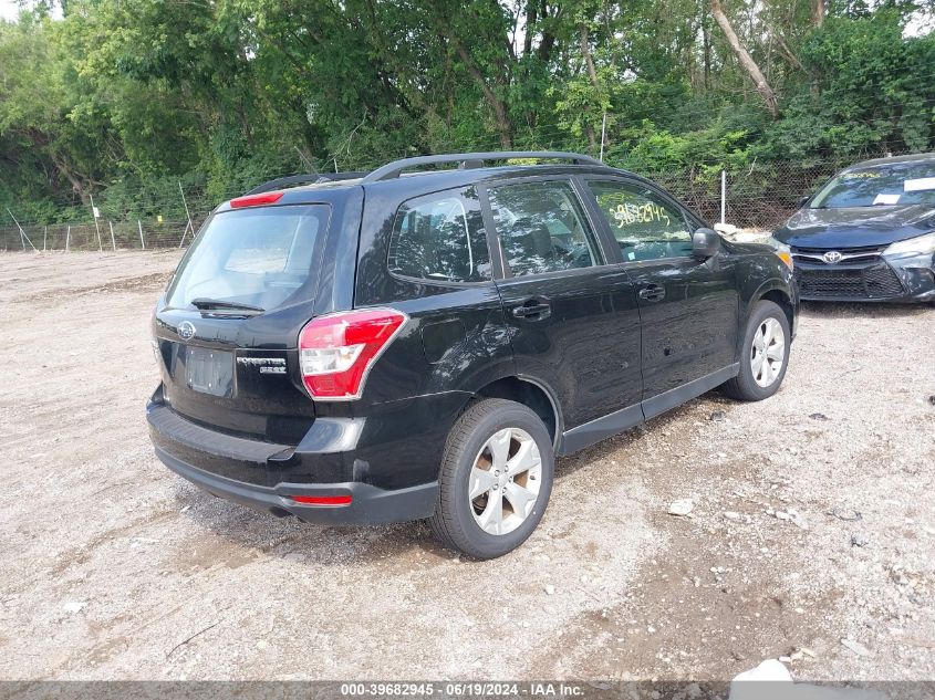 2015 Subaru Forester VIN: JF2SJAVC3FH586160 Lot: 39682945