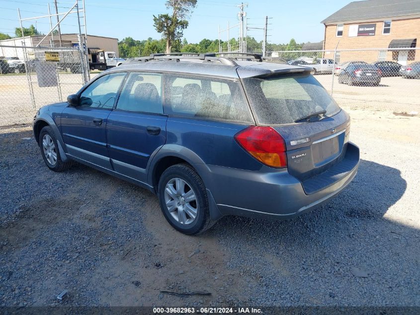 2005 Subaru Outback Outback 2.5I VIN: 4S4BP61CX57371130 Lot: 39682963