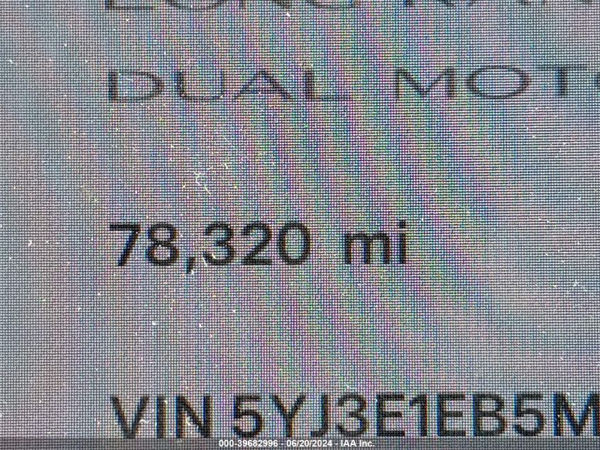 2021 Tesla Model 3 VIN: 5YJ3E1EB5MF979388 Lot: 39682996