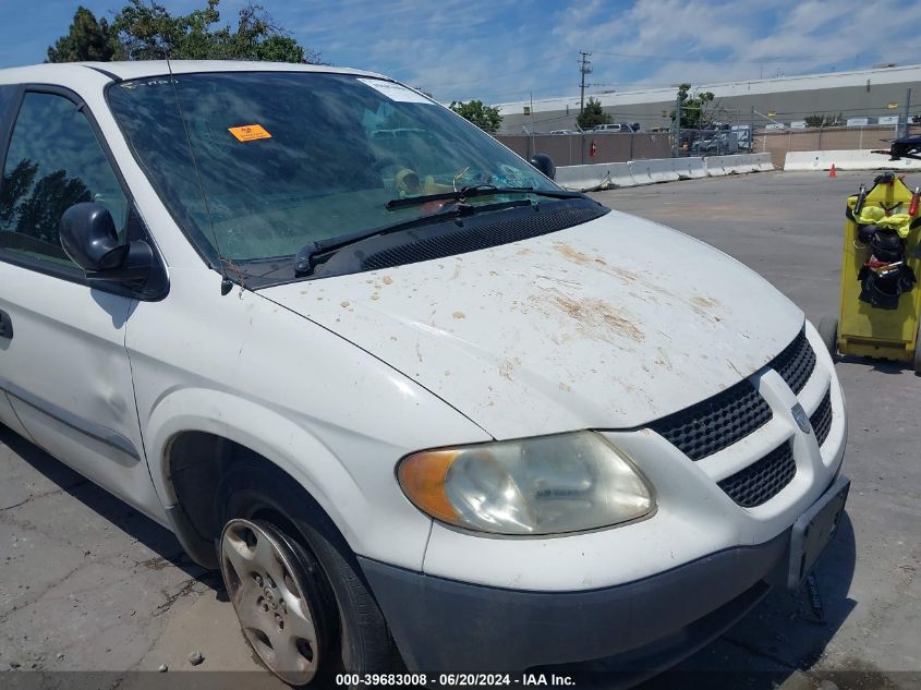 2003 Dodge Caravan Se VIN: 1D4GP25383B104532 Lot: 39683008