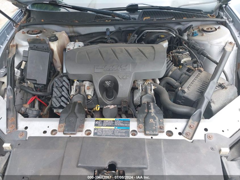 2006 Buick Lacrosse Cxl VIN: 2G4WD582061209541 Lot: 39683087