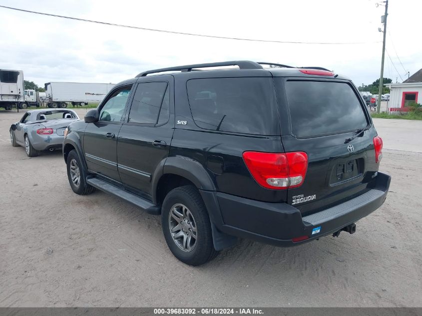 2006 Toyota Sequoia Sr5 V8 VIN: 5TDZT34AX6S267722 Lot: 39683092