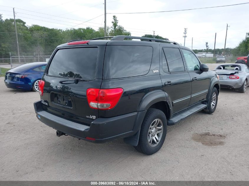 2006 Toyota Sequoia Sr5 V8 VIN: 5TDZT34AX6S267722 Lot: 39683092