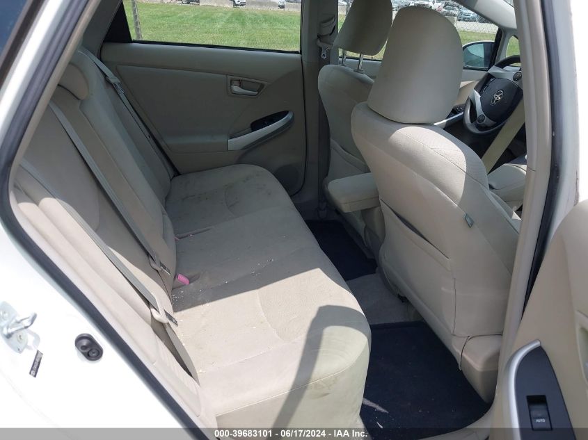 2011 Toyota Prius Two VIN: JTDKN3DU4B0256685 Lot: 39683101