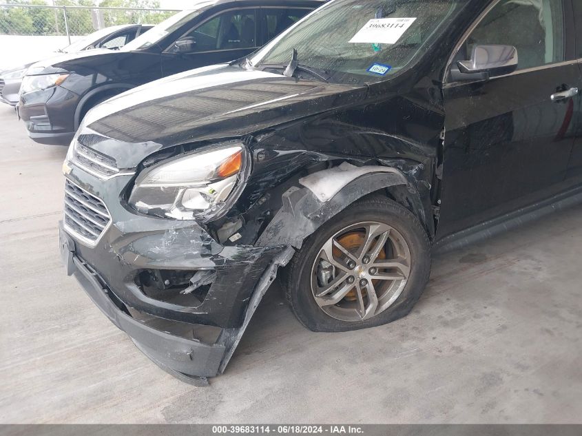 2016 Chevrolet Equinox Ltz VIN: 2GNALDEK1G1110574 Lot: 39683114