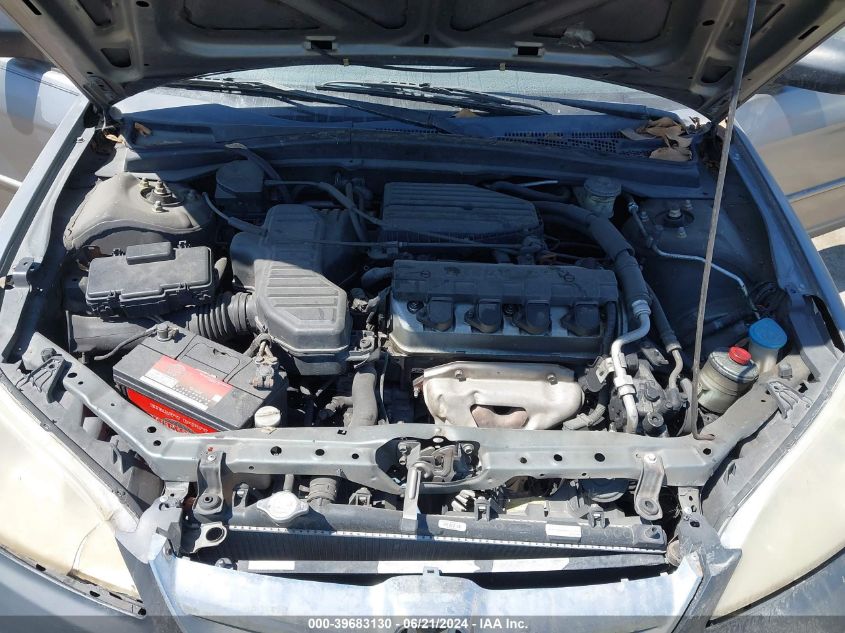 2004 Honda Civic Lx VIN: 2HGES16544H576458 Lot: 39683130