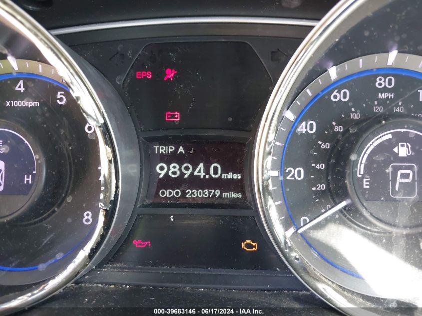 2013 Hyundai Sonata Gls VIN: 5NPEB4AC1DH652358 Lot: 39683146